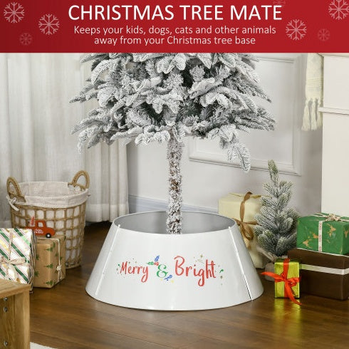 HOMCOM 26 Inch Christmas Tree Collar Ring, Stand Cover For Decor,
