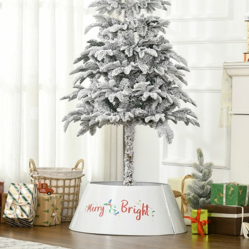 HOMCOM 26 Inch Christmas Tree Collar Ring, Stand Cover For Decor,